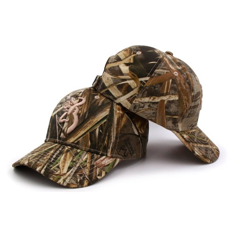 Кепка бейсболка для полювання та риболовлі Browning Realtree MAX-5 (Забарвлення Очерет)