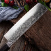 Кований ніж Накірі (Nakiri) 18.3 см ручної роботи з ергономічною дерев'яною рукояттю та чохлом (FKHS-28)