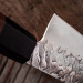 Кований ніж Накірі (Nakiri) 18.3 см ручної роботи з ергономічною дерев'яною рукояттю та чохлом (FKHS-28)