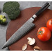 Кований шеф-ніж (Chef Knife) 20 см 67 шарів дамаської сталі VG-10 ручної роботи з чохлом (FCKDSS-37)