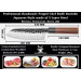 Кухарський ніж Сантоку (Santoku) 18 см японський кований ніж ручної роботи з 3-шарової сталі з чохлом (SKS-41)