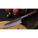 Кухарський ніж Сантоку (Santoku) 18 см японський кований ніж ручної роботи з 3-шарової сталі з чохлом (SKS-41)