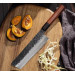 Кухарський ніж Накірі (Nakiri) 17.5 см японський кований ніж ручної роботи з 3-шарової сталі з чохлом (NKJ-42)